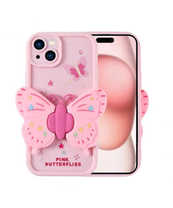 iPhone 15 Kılıf Kamera Korumalı Figür Tasarımlı Kapya Kapak