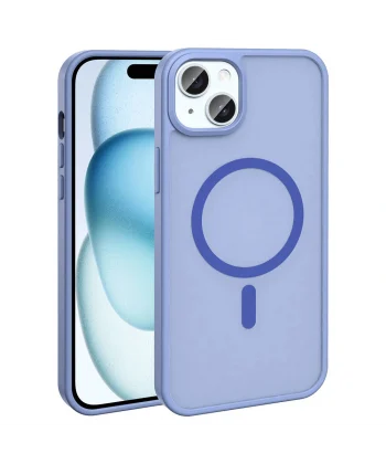 iPhone 15 Kılıf M-safe Şarj Özellikli Mat Arka Yüzey Sio Kapak