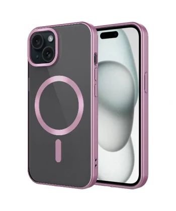 iPhone 15 Kılıf Mat Tasarımlı M-safe Wireless Şarj Özellikli Mat Setro Kapak