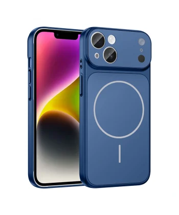 Apple iPhone 15 Kılıf Zore M-Safe Şarj Özellikli Kamera Korumalı Formen Kapak