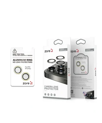 iPhone 15 Plus Safir CL-15 Parmak İzi Bırakmayan Anti-Reflective Kamera Lens Koruyucu