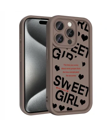 iPhone 15 Pro Kılıf Kamera Korumalı Baskılı Arka Yüzey Klas Kapak