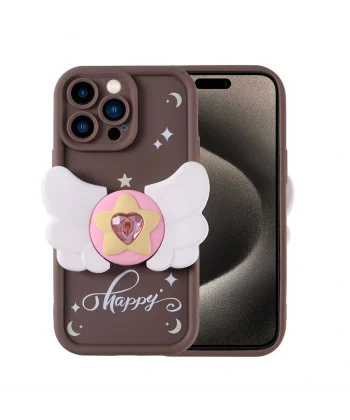 iPhone 15 Pro Kılıf Kamera Korumalı Figür Tasarımlı Kapya Kapak