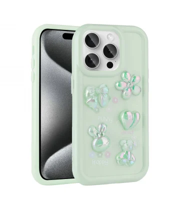 iPhone 15 Pro Max Kılıf Kabartma Figürlü Parlak Toys Silikon Kapak