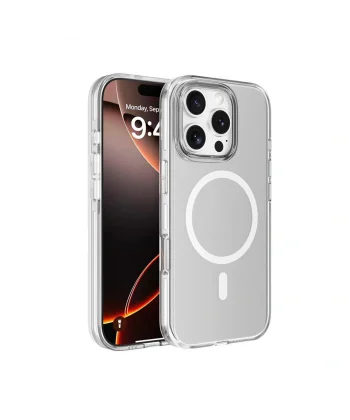 iPhone 16 Pro Kılıf M-safe Şarj Özellikli Kamera Korumalı Kripto Kapak