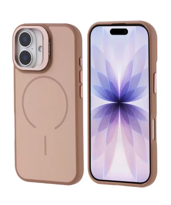 iPhone 17 Kılıf M-safe Şarj Özellikli Kamera Standlı Notron Kapak