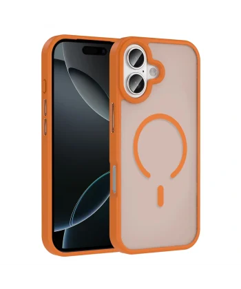 iPhone 17 Kılıf M-safe Şarj Özellikli Mat Arka Yüzey Sio Kapak