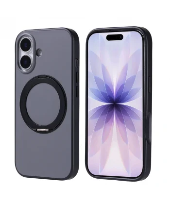 iPhone 17 Kılıf M-Safe Şarj Özellikli Standlı Proton Silikon Kapak