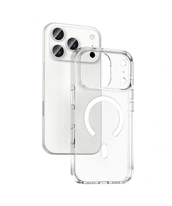 iPhone 17 Pro Kılıf M-safe Şarj Özellikli Kamera Korumalı Kripto Kapak