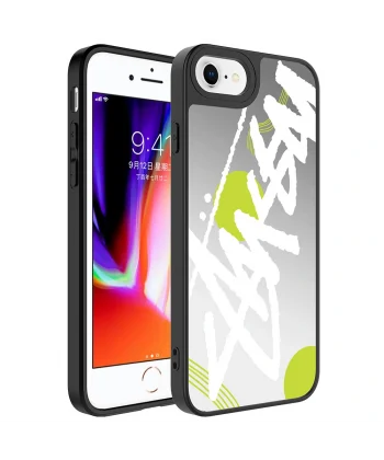 iPhone 7 Plus Kılıf Aynalı Desenli Kamera Korumalı Parlak Mirror Kapak