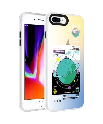 iPhone 7 Plus Kılıf Desenli Dragon Sert Kapak