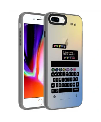 iPhone 8 Plus Kılıf Desenli Dragon Sert Kapak