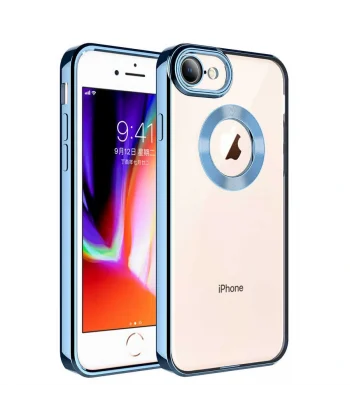 iPhone SE 2022 Kılıf Kamera Korumalı Logo Gösteren Omega Kapak