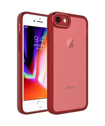 iPhone SE 2022 Kılıf Kamera Korumalı Transparan Post Kapak