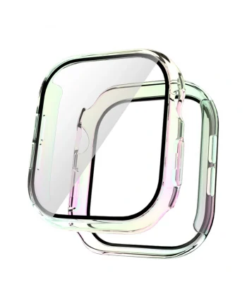 Watch 10 42mm Sert PC Kasa Electroplatink Çerçeveli Ekran Koruyucu Watch Gard 36