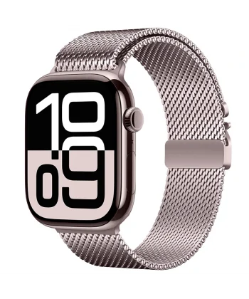 Watch 10 42mm Uyumlu-121 Metal Hasır Kordon