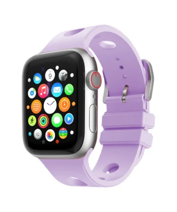 Watch 10 46mm Delikli Tasarım Uyumlu-147 Silikon Kordon