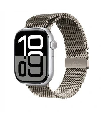 Watch 10 46mm Uyumlu-100 Titanyum Hasır Kordon