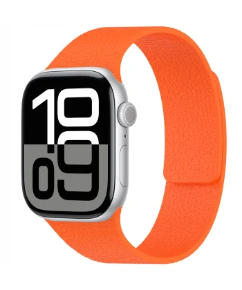 Watch 10 46mm Uyumlu-136 Kabartma Desenli Silikon Kordon