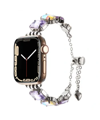 Watch 38mm Uyumlu-115 Renkli Taş Tasarımlı Kordon