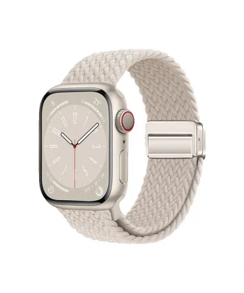 Watch 38mm Uyumlu-134 Örgü Tasarımlı Hasır Kordon Strap Kayış