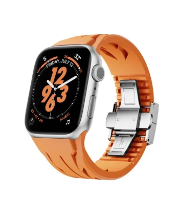 Watch 42mm Uyumlu-127 Metal Tokalı Silikon Kordon