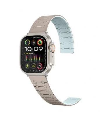 Watch 42mm Uyumlu-111 Çizgili Desenli Silikon Kordon