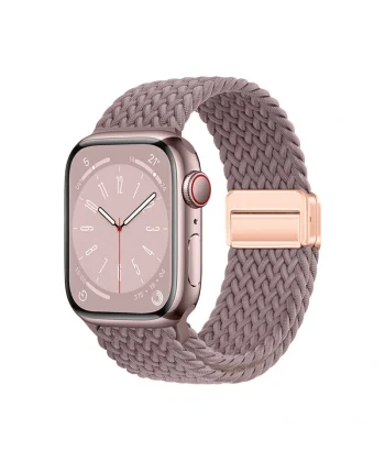 Watch 42mm Uyumlu-134 Örgü Tasarımlı Hasır Kordon Strap Kayış