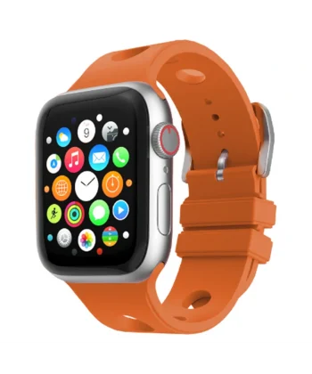 Watch 44mm Delikli Tasarım Uyumlu-147 Silikon Kordon