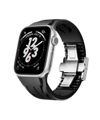 Watch 44mm Uyumlu-127 Metal Tokalı Silikon Kordon