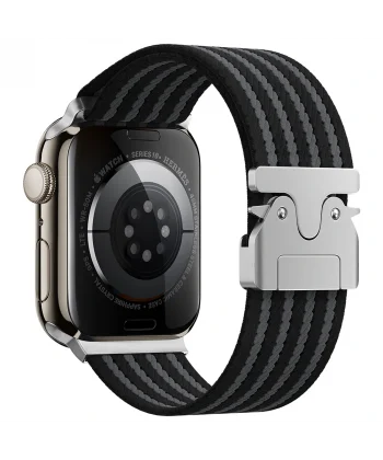 Watch 44mm Uyumlu-133 Naylon Kumaş Hasır Örgülü Kordon