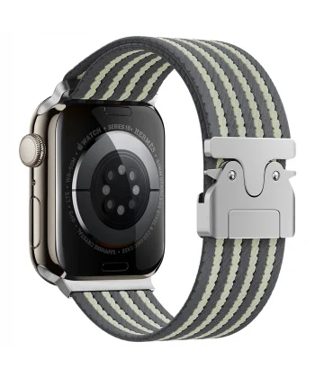 Watch 45mm Uyumlu-133 Naylon Kumaş Hasır Örgülü Kordon