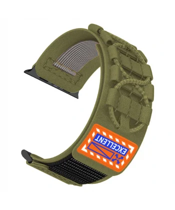 Watch 7 41mm Uyumlu-112 Orbital Örgülü Halat Tasarımlı Naylon Kumaş Hasır Kordon