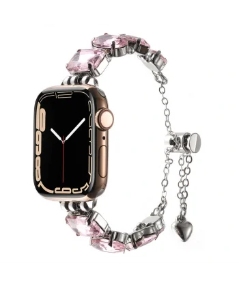 Watch 7 41mm Uyumlu-115 Renkli Taş Tasarımlı Kordon