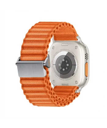 Watch 7 45mm Uyumlu-123 Naylon Kumaş Hasır Örgülü Kordon