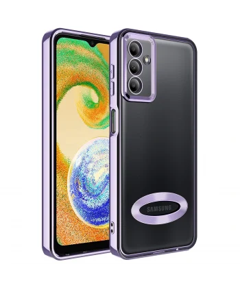 Samsung A04S Kılıf Kamera Korumalı Logo Gösteren Omega Kapak