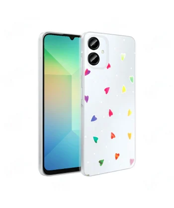 Samsung A06 Kılıf Şeffaf Figürlü Folk Sert Kapak