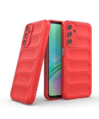 Samsung A15 Kılıf Esnek TPU Oyuklu Arka Yüzey Tasarımlı Etnik Silikon Kapak