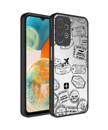 Samsung A23 Kılıf Aynalı Desenli Kamera Korumalı Parlak Mirror Kapak