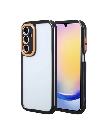 Samsung A25 Kılıf Kamera Korumalı Renkli Kenar ve Çerçeve Tasarımlı Vitamin Kapak