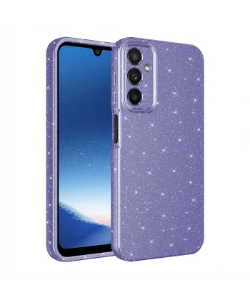 Samsung A25 Kılıf Kamera Korumalı Simli Lüks Koton Kapak