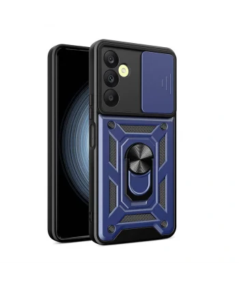 Samsung A25 Kılıf Magnetik Standlı Kamera Korumalı Sürgülü Vega Kapak