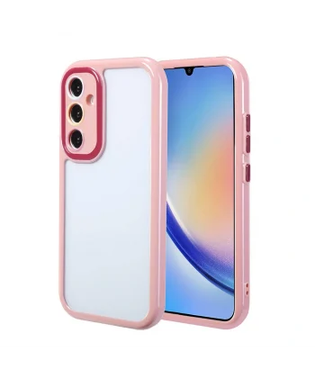 Samsung A34 Kılıf Kamera Korumalı Renkli Kenar ve Çerçeve Tasarımlı Vitamin Kapak