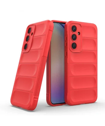 Samsung A35 Kılıf Esnek TPU Oyuklu Arka Yüzey Tasarımlı Etnik Silikon Kapak