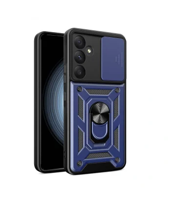 Samsung A35 Kılıf Magnetik Standlı Kamera Korumalı Sürgülü Vega Kapak