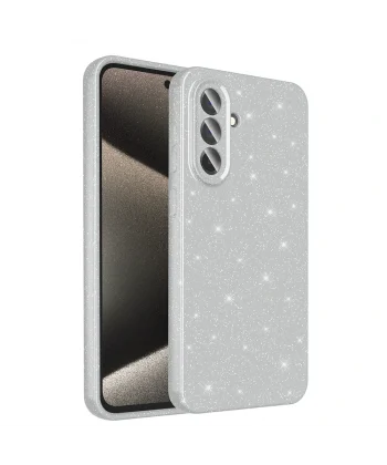 Samsung A36 Kılıf Kamera Korumalı Simli Lüks Koton Kapak