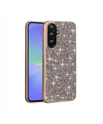 Samsung A36 Kılıf Parlak Taşlı Tasarım Pırlanta Kapak