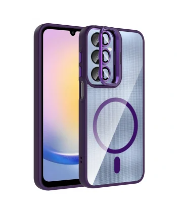 Samsung A36 Kılıf Standlı ve Kamera Lens Hediyeli Etro Kapak