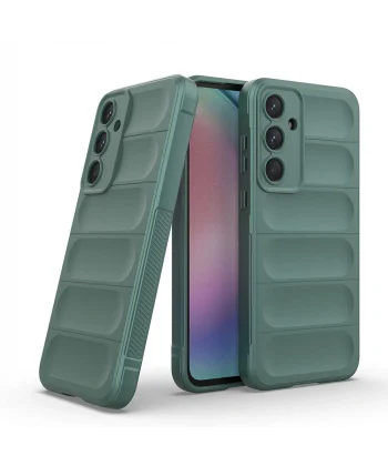 Samsung A55 Kılıf Esnek TPU Oyuklu Arka Yüzey Tasarımlı Etnik Silikon Kapak