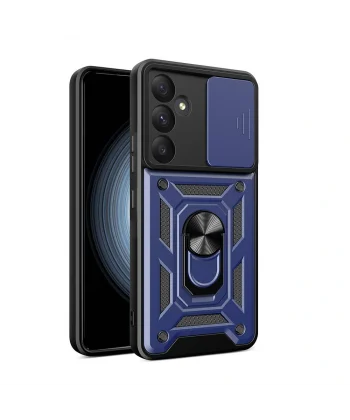 Samsung A55 Kılıf Magnetik Standlı Kamera Korumalı Sürgülü Vega Kapak